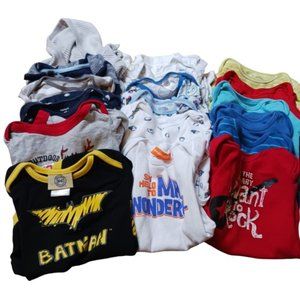 18-Piece Baby Onesie Bundle – Assorted Styles & Brands, Includes Batman …